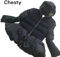 チェスティ ぺプラム ダウン ブラック chesty - メルカリ
