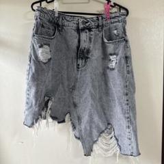 Bershka ダメージデニムミニスカートのサムネイル
