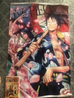 ワンピース ポスター 額入 ナミ ルフィ ロビン A2 - メルカリ
