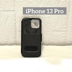 iPhone 13 Proケース 窓付き 手帳型 ブラック　FYY