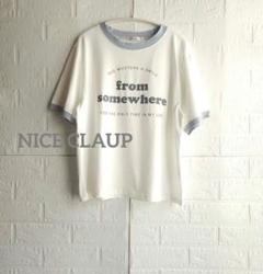 ナイスクラップ　ホワイト コットン Tシャツ 半袖　綿100