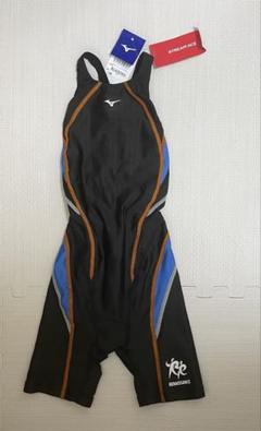 Mizuno】ルネサンス 競泳水着 黒 スタースイマー L キャップ付