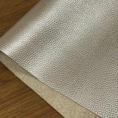 革ハギレ シュリンク型押し シャンパンゴールド レザークラフト