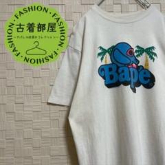 A BATHING APE Tシャツ シングルステッチ M ヤシの木 日本製