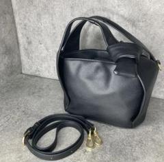 Laumeomi. ハンドバッグ ショルダーバッグ2WAY ハンドル結びデザイン
