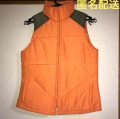 ダウン ベスト キャンプ アウター アウトドア オレンジ ダウン