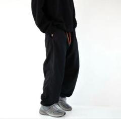 What's up? NYLON RIPSTOP PANTS 黒
