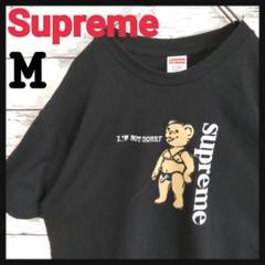【超人気デザイン】シュプリーム　ベアロゴTシャツ　ブラック　M　USA製