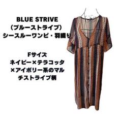 BLUE STRIVE（ブルーストライブ） シースルー羽織りワンピース M〜L