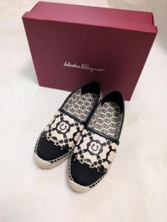 良品☆Ferragamoフェラガモ エスパドリーユ ガンチーニ 23.5cm箱