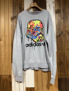 メンズ O ◆未使用 定価1.3万 adidas STARWARS アディダス × スターウォーズ コラボ 上下 スウェット パーカー パンツ セットアップ 限定コラボ！アディダスオリジナルス×スターウォーズパーカーL