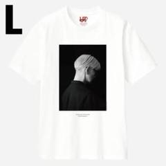 新品未使用品 坂本龍一 音を視る 時を聴く展 TシャツUNIQLO Lサイズ 白