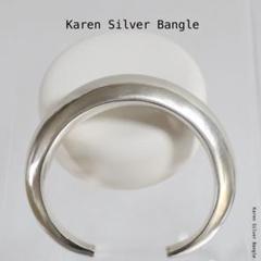N-BL002] Karen Silver Bangle カレンシルバー