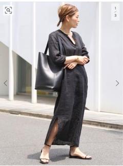 2回着用✨極美品 ドゥーズィエムクラス×ワランス リネン ノースリーブワンピース 極美品✨】ドゥーズィエムクラス×ワランス リネン ノースリーブ