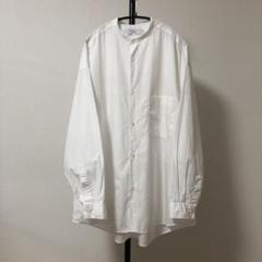 美品 22aw グラフペーパー オーバーサイズ バンドカラーシャツ　白