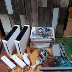 Wii本体2個&ソフト10本セット まとめ売り