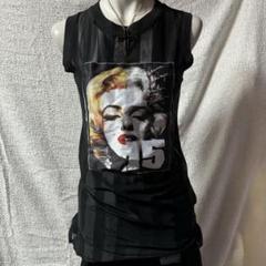 半額 50％OFFの通販 グランジ Y2K 平成ギャル ダークコア シースルー トップス NANA トップス