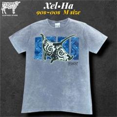 90s00s シェルハ海洋公園 アートプリントTシャツ　実寸M 超グッドフェード