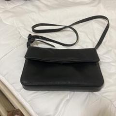 ZARA 黒 ショルダーバッグ フラップ式
