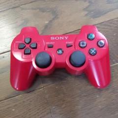 「動作未確認」 PS3 ワイヤレスコントローラー 赤