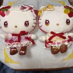 HELLO KITTY  ハローキティ　特大　ぬいぐるみ　自立　激レア　レトロ キティちゃん】ぬいぐるみ【平成レトロ】HELLO KITTY レア 当時