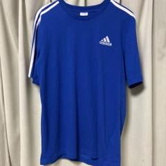 adidas Tシャツ　ブルー