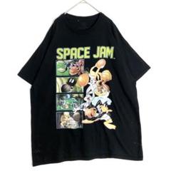 3503　SPACE JAM スペースジャム　ビッグプリント　Tシャツ　黒
