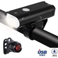✨自転車ヘッドライト USB充電式 自転車ライト✨