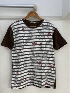 AVIREX ストライプ 花柄 Tシャツ M