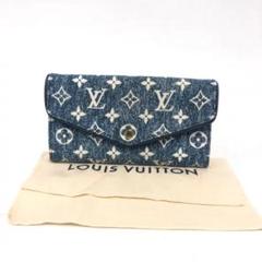 ルイヴィトン　モノグラムミニ　デニム　折財布　三つ折り財布　616 ルイヴィトン 二つ折り財布 モノグラム・デニム ポルトフォイユ