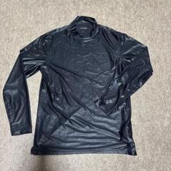 BRIEFING 黒 長袖モックネック サイズL美品光沢のある生地ストレッチあり BRIEFING 黒 長袖モックネック サイズL美品光沢のある生地