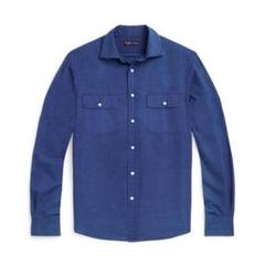 【新品未使用】Ralph Lauren パープルレーベル シルク 麻 シャツ Mのサムネイル