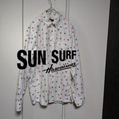 H【最終値】【閲覧数578】【M】SUN SURF アロハ風 シャツ フラガール