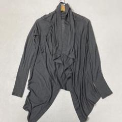 HELMUT LANG ヘルムートラング 変形デザイン　カーディガン 羽織り ヘルムートラングHELMUT LANG レザーパイピングボタンレス