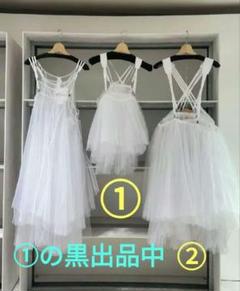 黒①❀ケイニノミヤ❀サスペンダー❇ブラック❇チュール❇ビスチェ❇AD2023のサムネイル