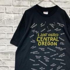 USA製90sヴィンテージTシャツ！シングルステッチ　ブラック半袖古着XL 20