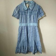 axes femme アクシーズファム ストライプレース柄ワンピース Mサイズ