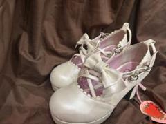 BABY, THE STARS リルリボンシューズ サイズSエンジ BABY, THE STARS リルリボンシューズ サイズSエンジ
