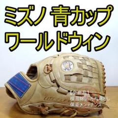 ミズノ 青カップ ワールドウィン プロフェッショナルモデル 激レア 軟式グローブ