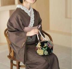 utatane（ウタタネ）の「洗える着物 袷 しろつるばみの