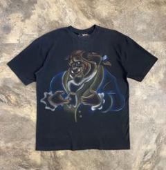 90s BEAUTY AND THE BEAST 美女と野獣 プリントTシャツ