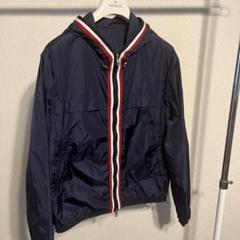 MONCLER ANTON ネイビー ナイロンジャケット フード付き　サイズ2 MONCLER ANTON ネイビー ナイロンジャケット フード付き サイズ2