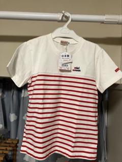 【新品未使用】ミキハウス　Tシャツ　130cm　ボーダー　赤