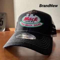 MACK TRUCKS マックトラック キャップ ネイビー/ベージュ 80s USA製 MackTrucks マックトラック トラッカーキャップ