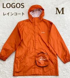 【中古】LOGOS フード付きレインコート M オレンジ ロゴス パームトップのサムネイル