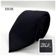 【極美品】Dior Homme ネクタイ ロゴ ブラック