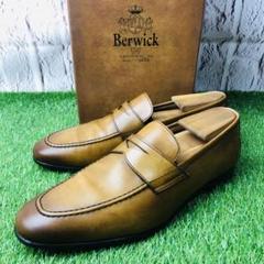 【箱付き・試着のみ】Berwick コインローファー レザー 厚底 28.5