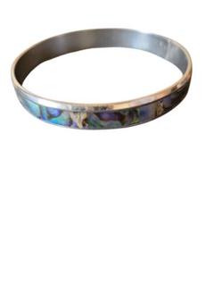 【美品】ハワイアン アバロンシェル バングル ブレスレット