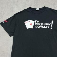ライブカジノ　Royalty　トップス　半袖　Tシャツ　古着　ブラック　黒　XL