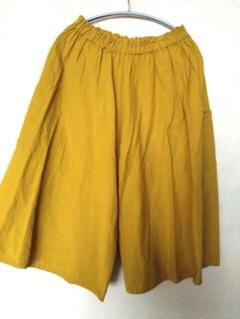 試着のみ　極美品　ヤンマ産業　キュロット袴丈　からし 試着のみ極美品ヤンマ産業キュロット袴丈からし